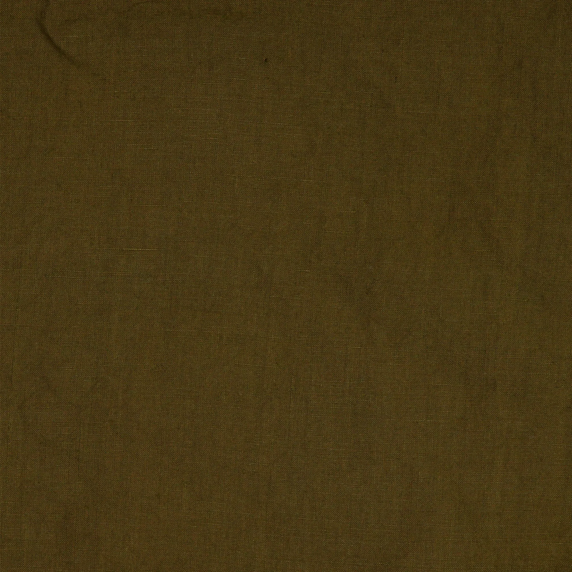 Flared linen pants green olive - Muriel