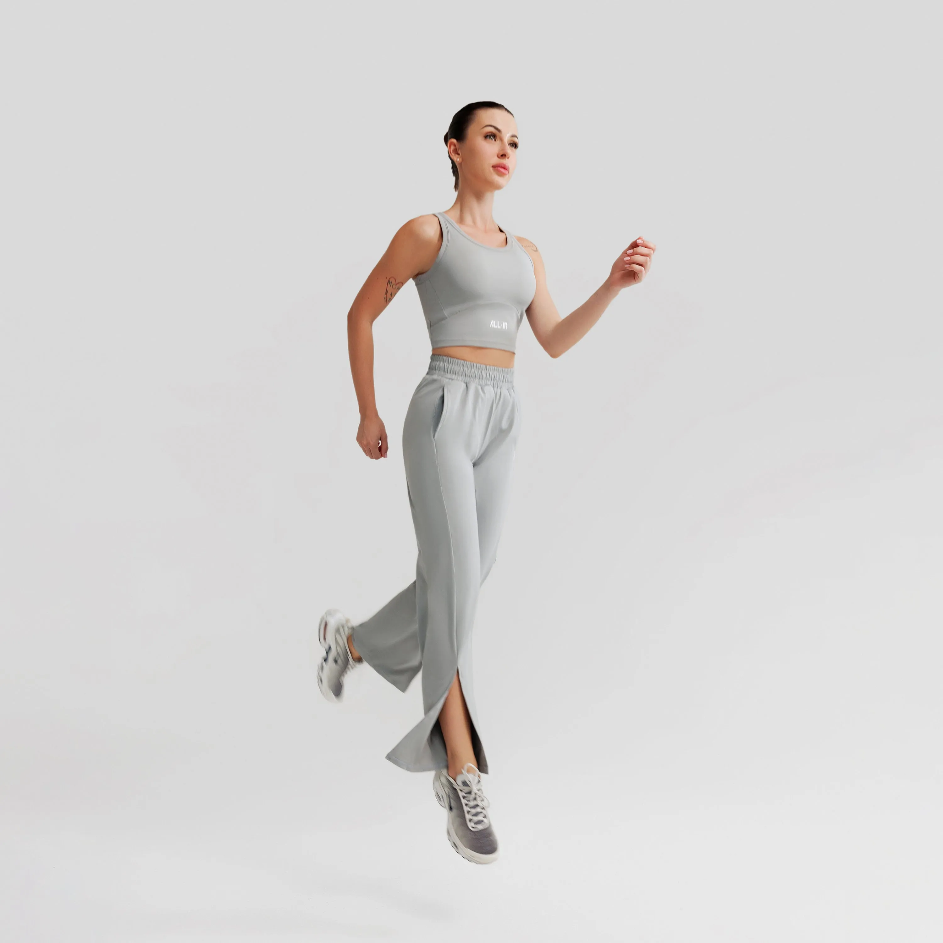 Flex Aura Flared Pants (Grey)
