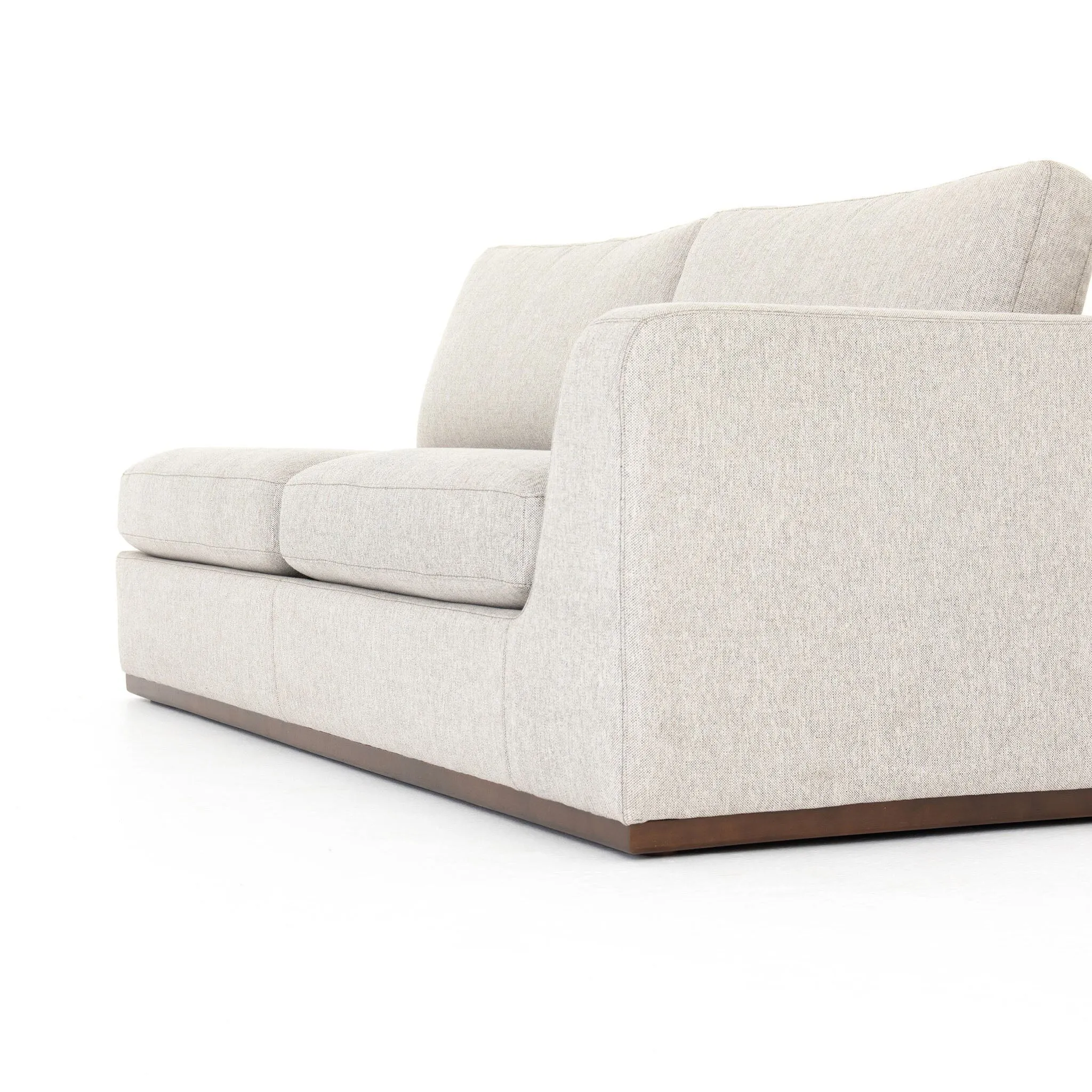 Four Hands Colt 2-Piece Sectional in Aldred Silver Left Chaise