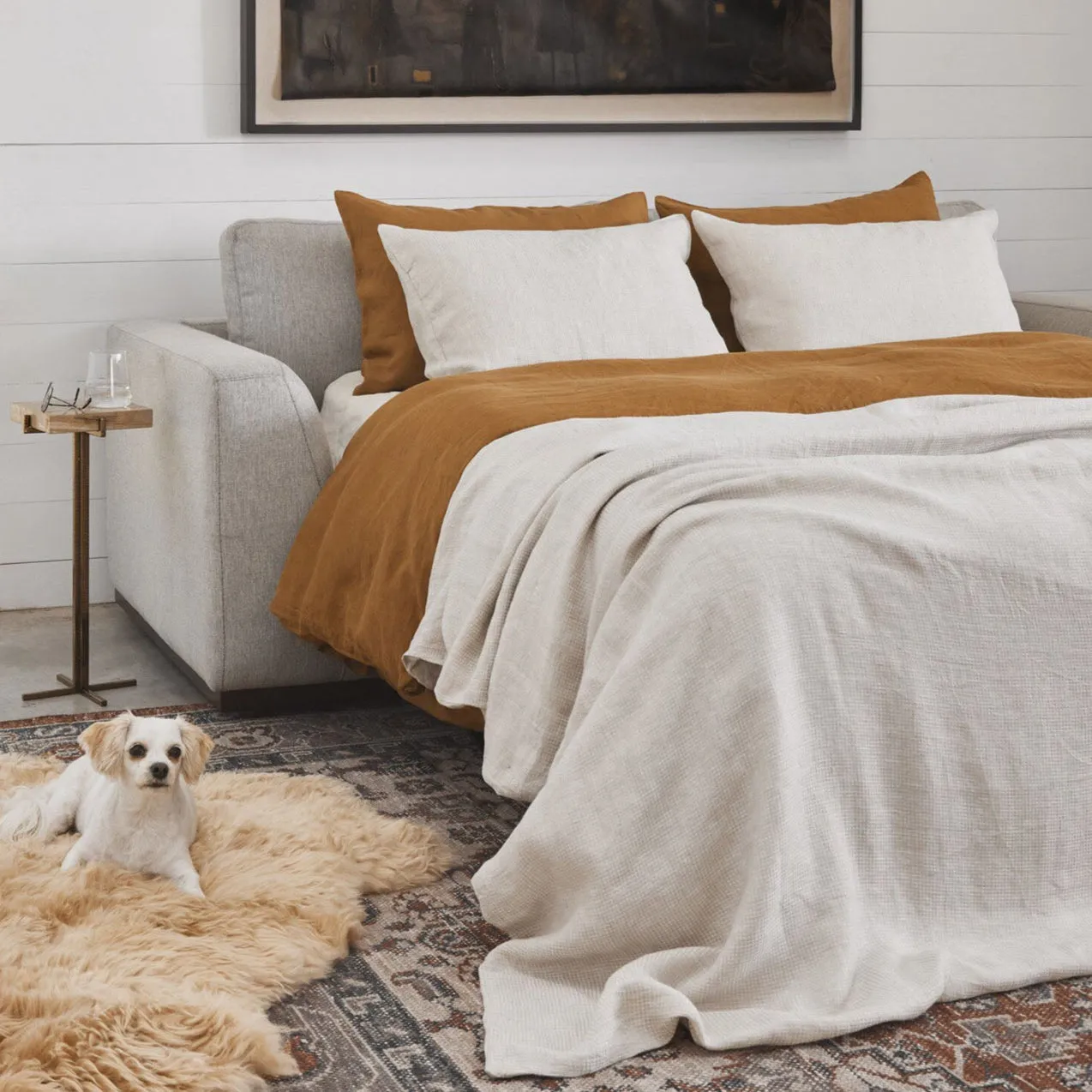 Four Hands Colt Sofa Bed in Aldred Silver