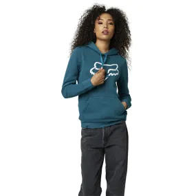 FOX WOMENS BOUNDARY PULLOVER FLEECE HOODY [HEATHER MAUI BLUE]