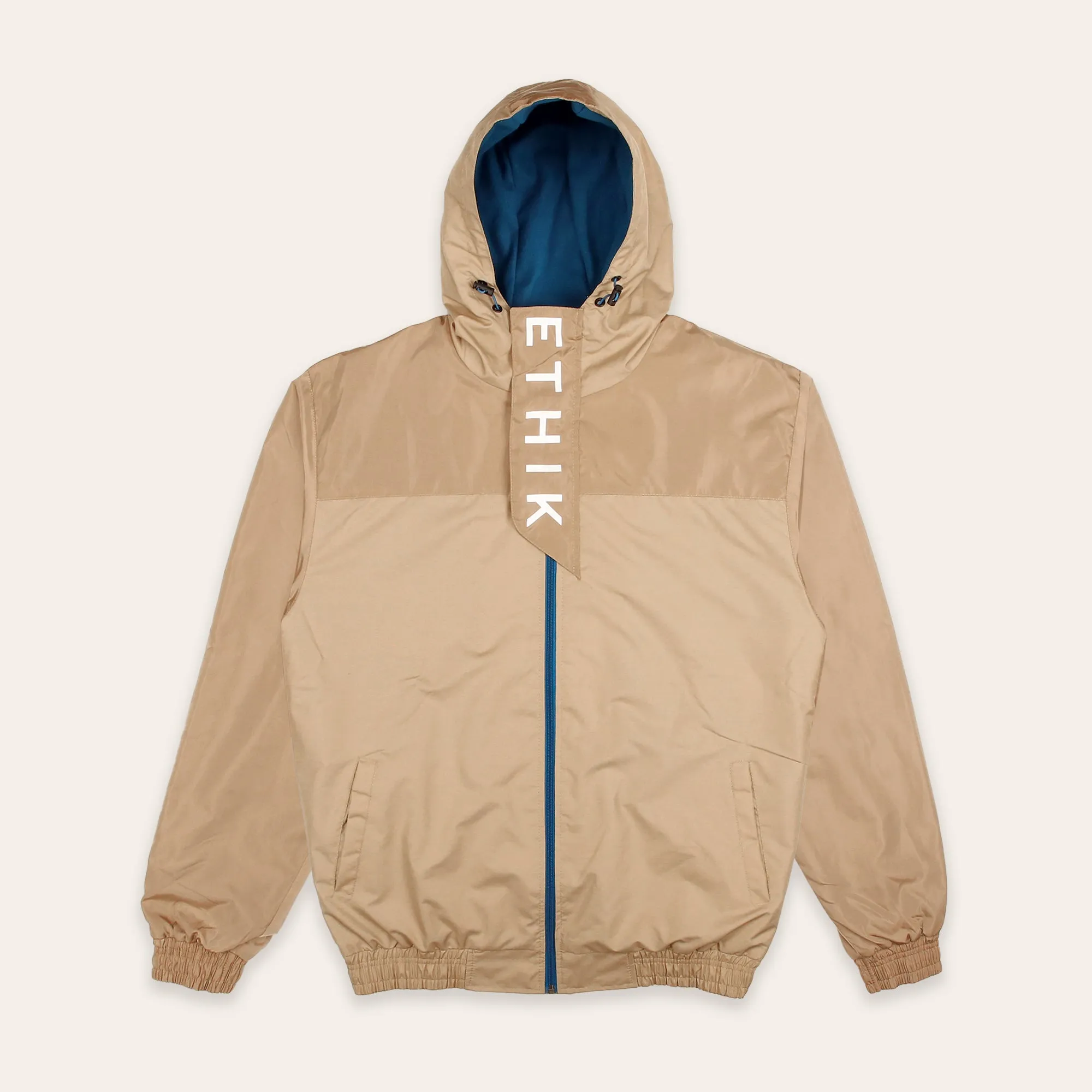 Half Placket Jacket | Tan