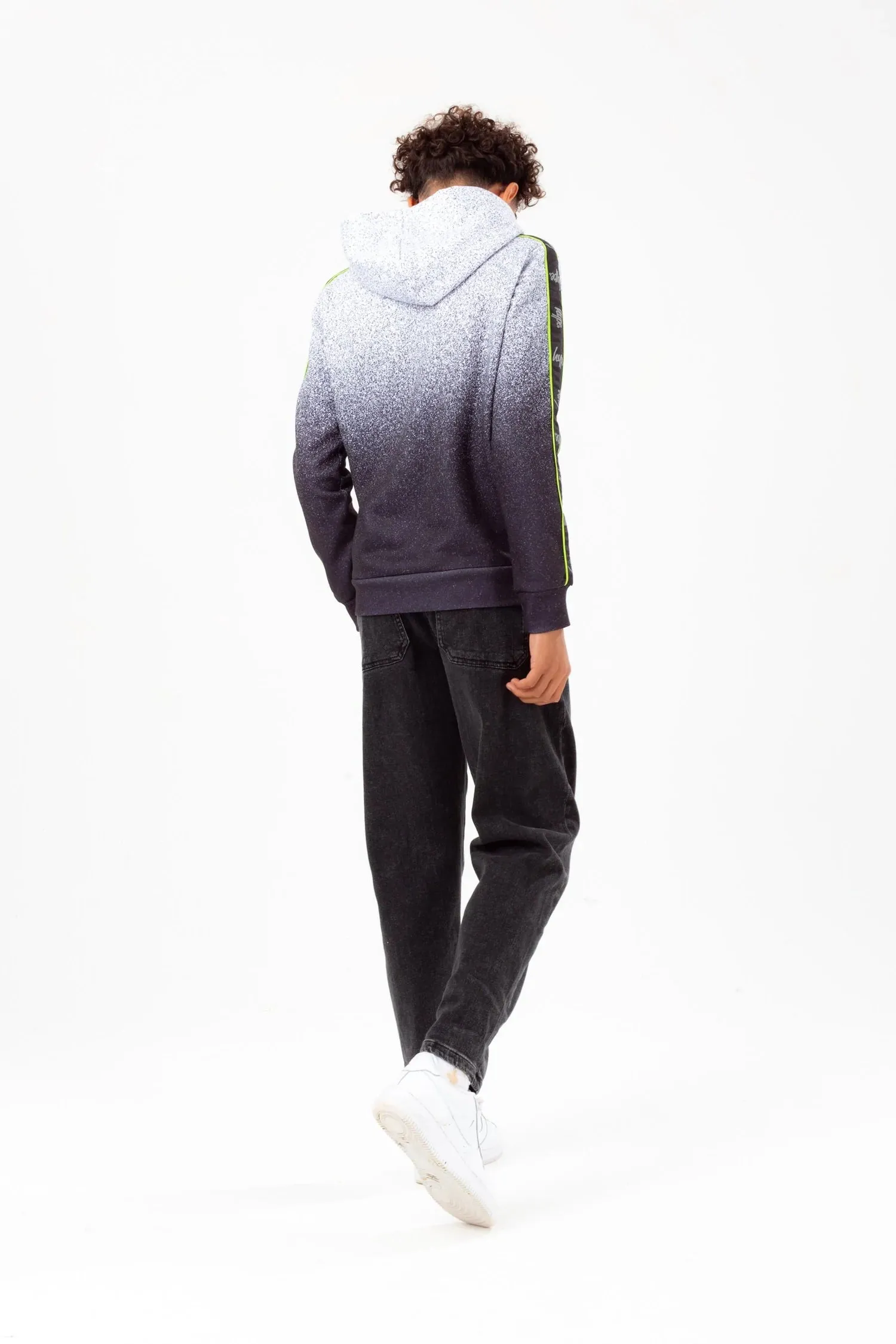 Hype Mono Speckle Fade Tape Hoodie Yvlr388