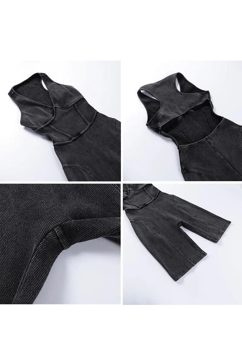 JA475 V neck Racer Back Rompers