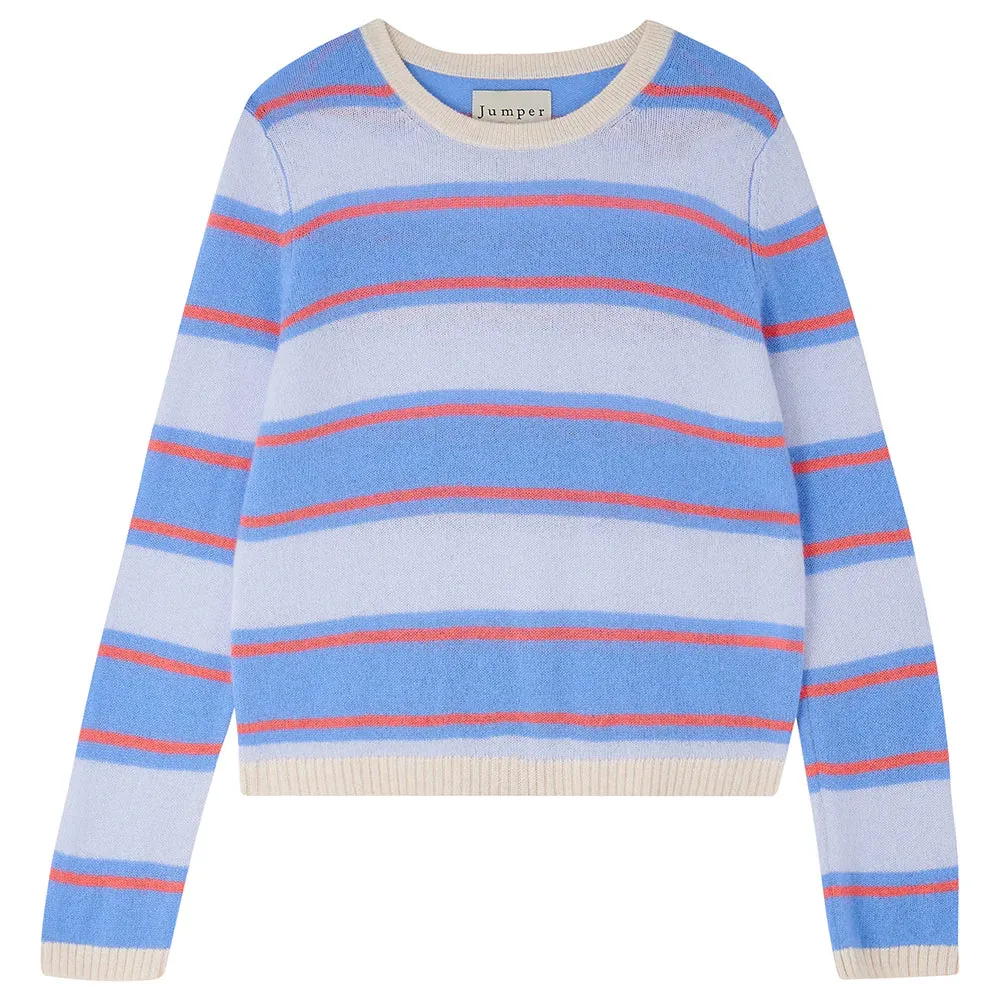 JU Deckchair  Stripe Crew in Oatmeal, Skylar, Cerise