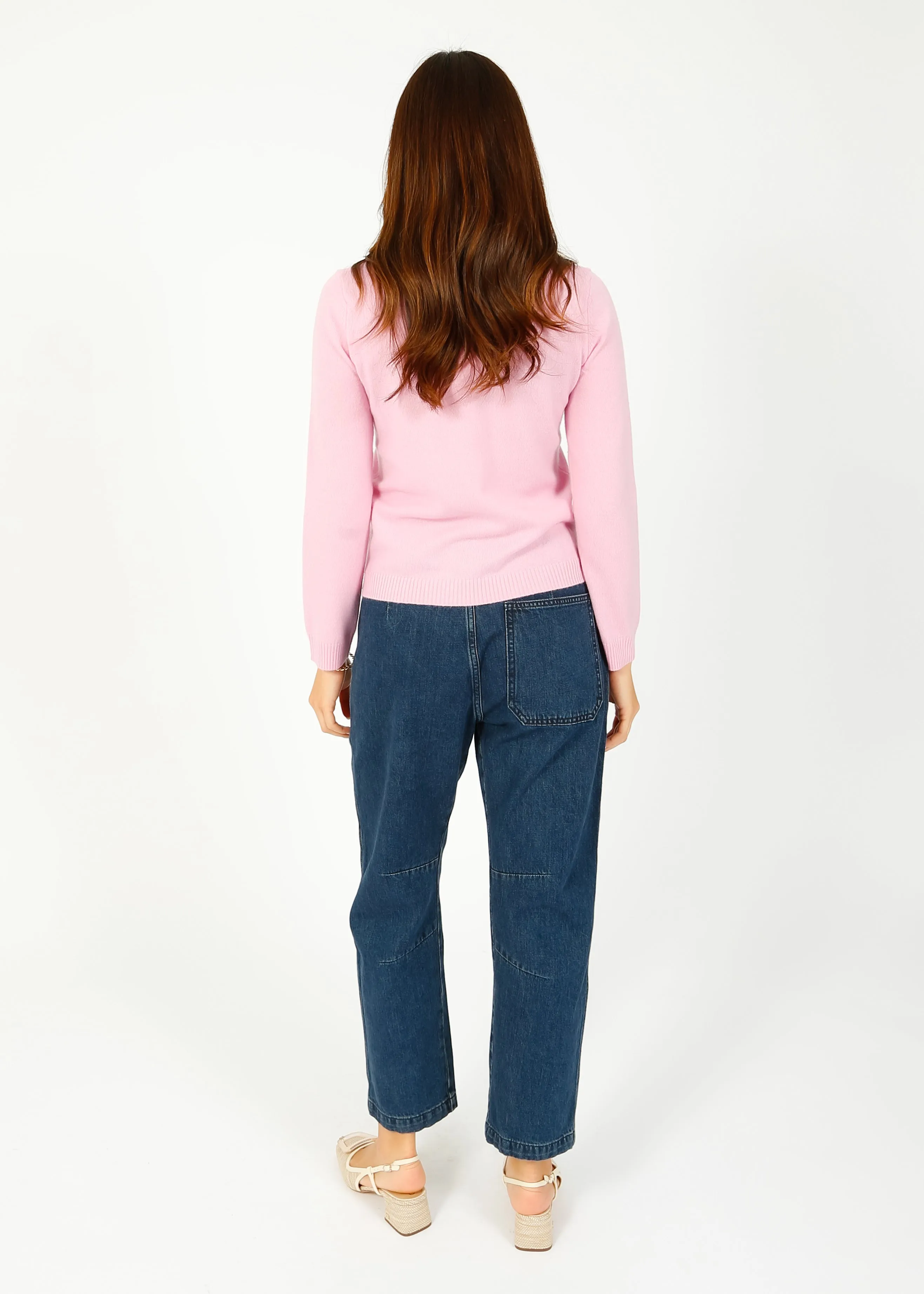 JU Hello Crew in Pale Pink