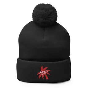 KGE Unlid Palm Paradise Pom-Pom Beanie