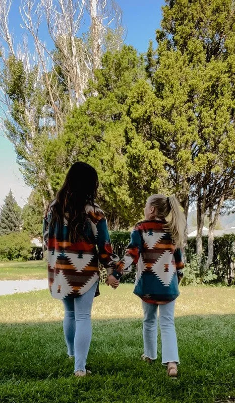 Kids Aztec Shacket