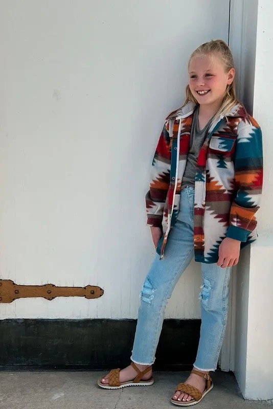 Kids Aztec Shacket