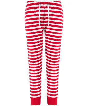 Kids cuffed lounge pants | Red/White Stripes