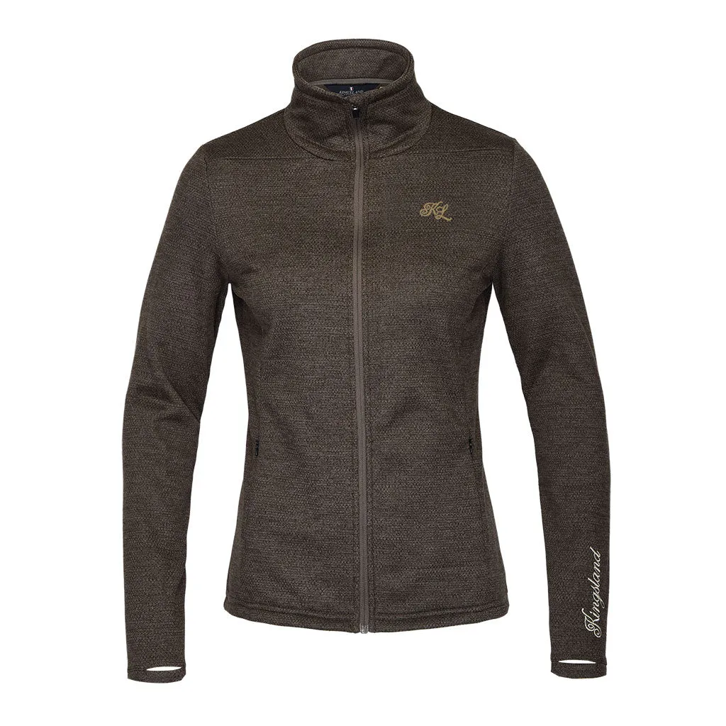 KLnatka Ladies Fleece Jacket Brown Granite