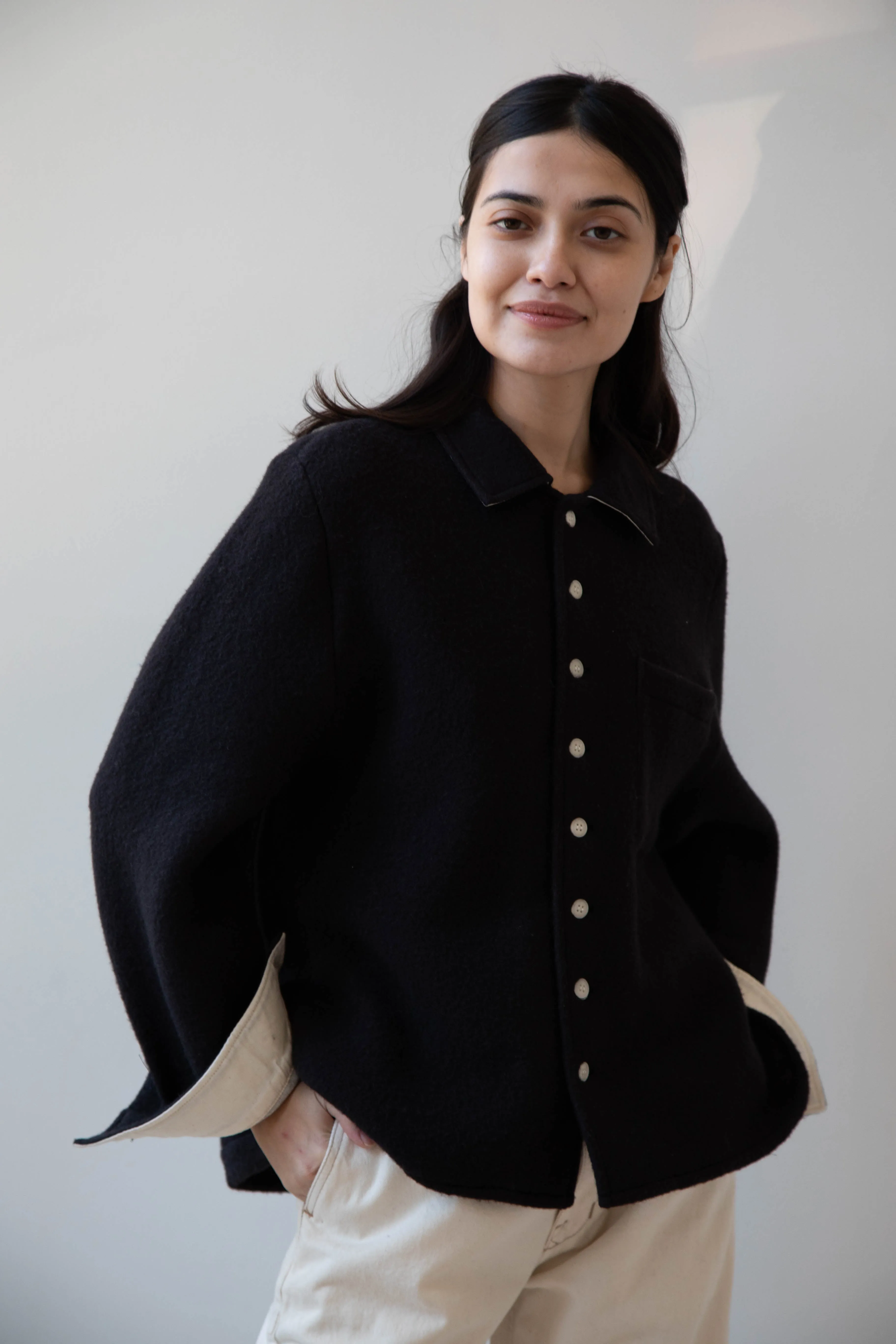 Laboratory | Wool Shirt in Black
