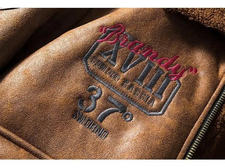 Lambswool Fleece-lined Suede Jacket