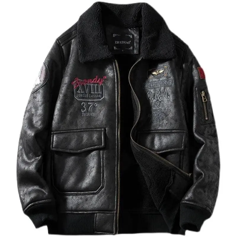 Lambswool Fleece-lined Suede Jacket