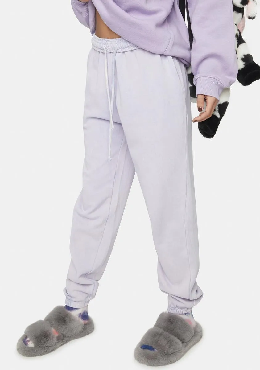 Lilac Megan Washed Joggers