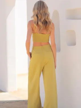 Lime green pant set