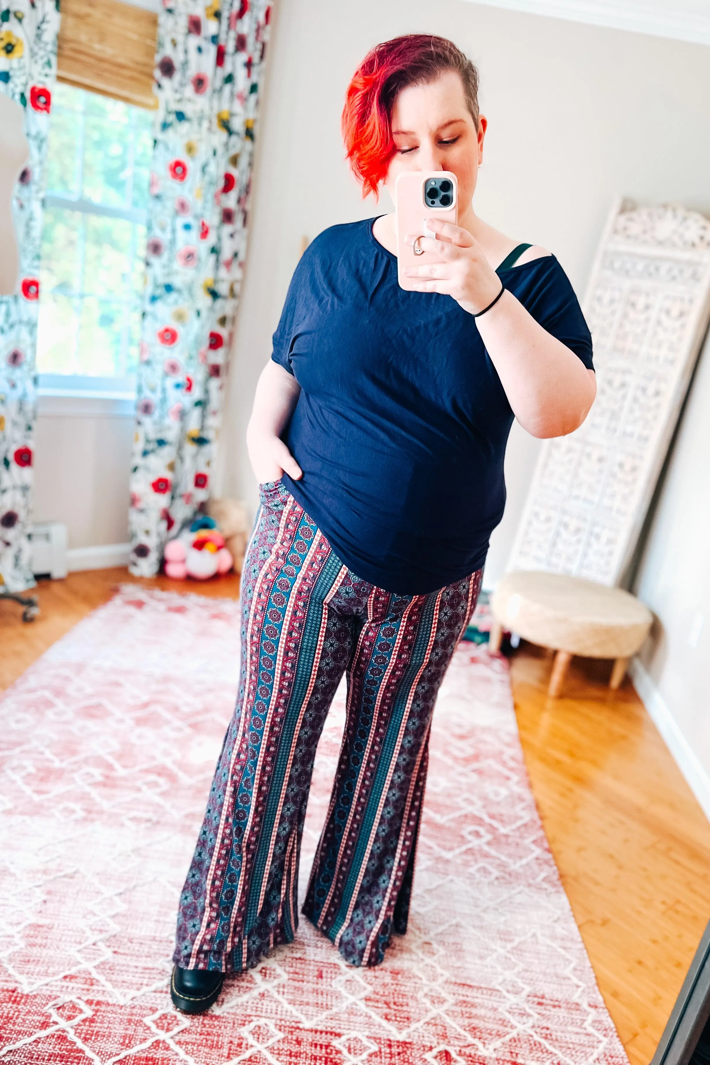 Little Lies Bohemian Print Flared Pants