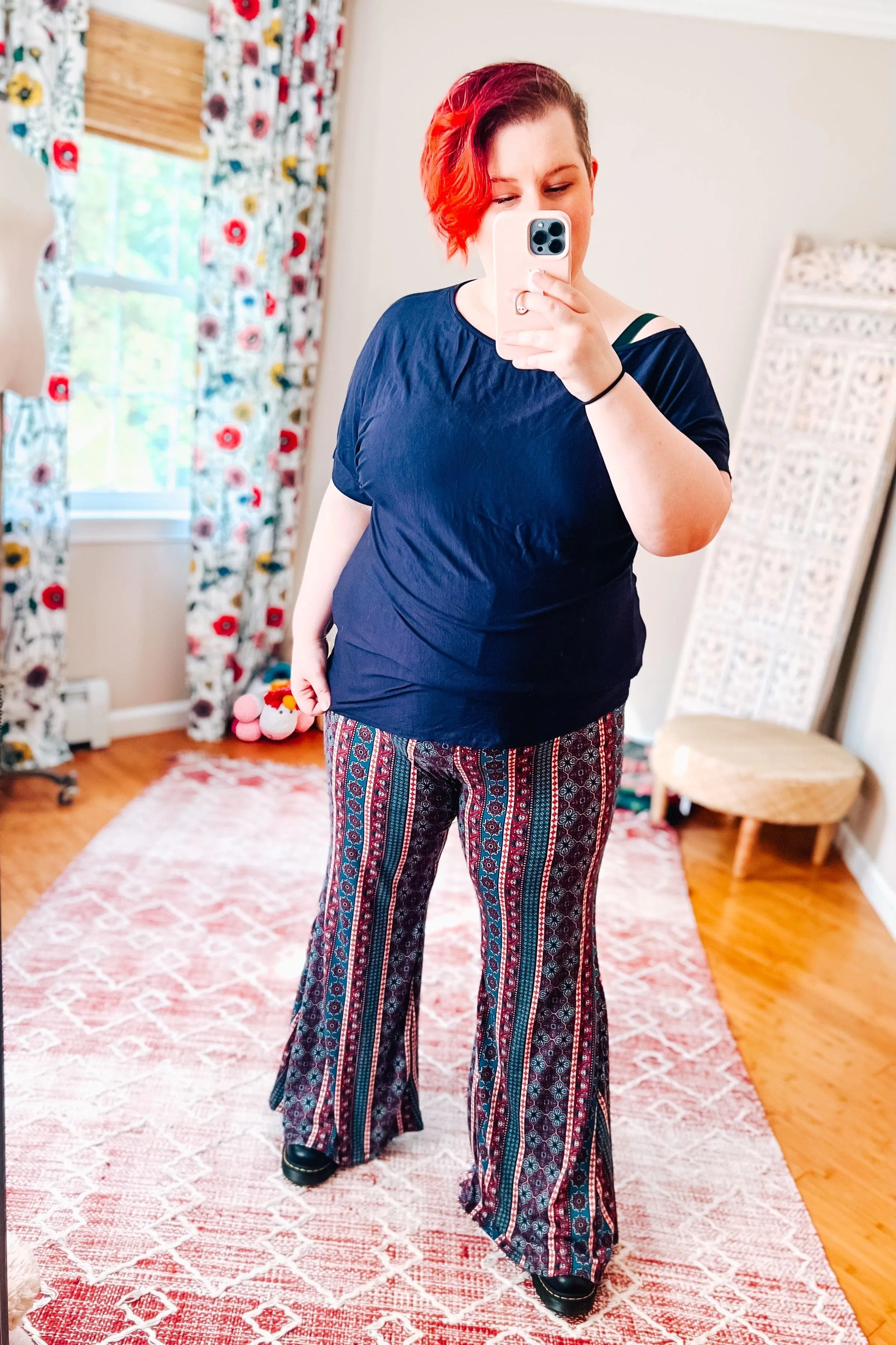 Little Lies Bohemian Print Flared Pants