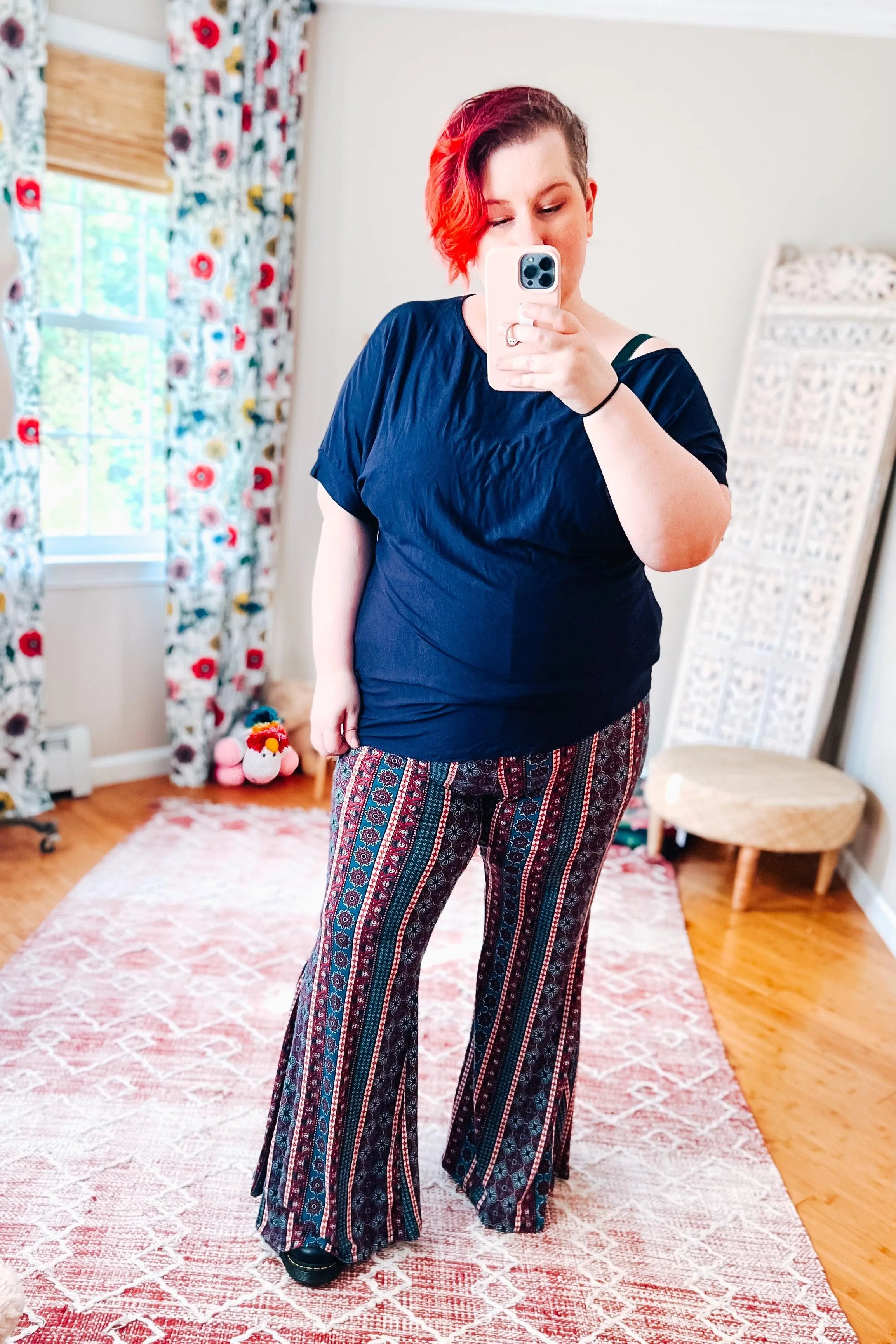Little Lies Bohemian Print Flared Pants