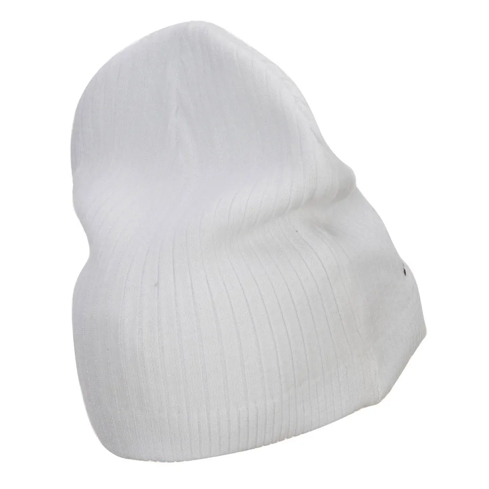 Los Angeles Embroidered Big Ribbed Beanie