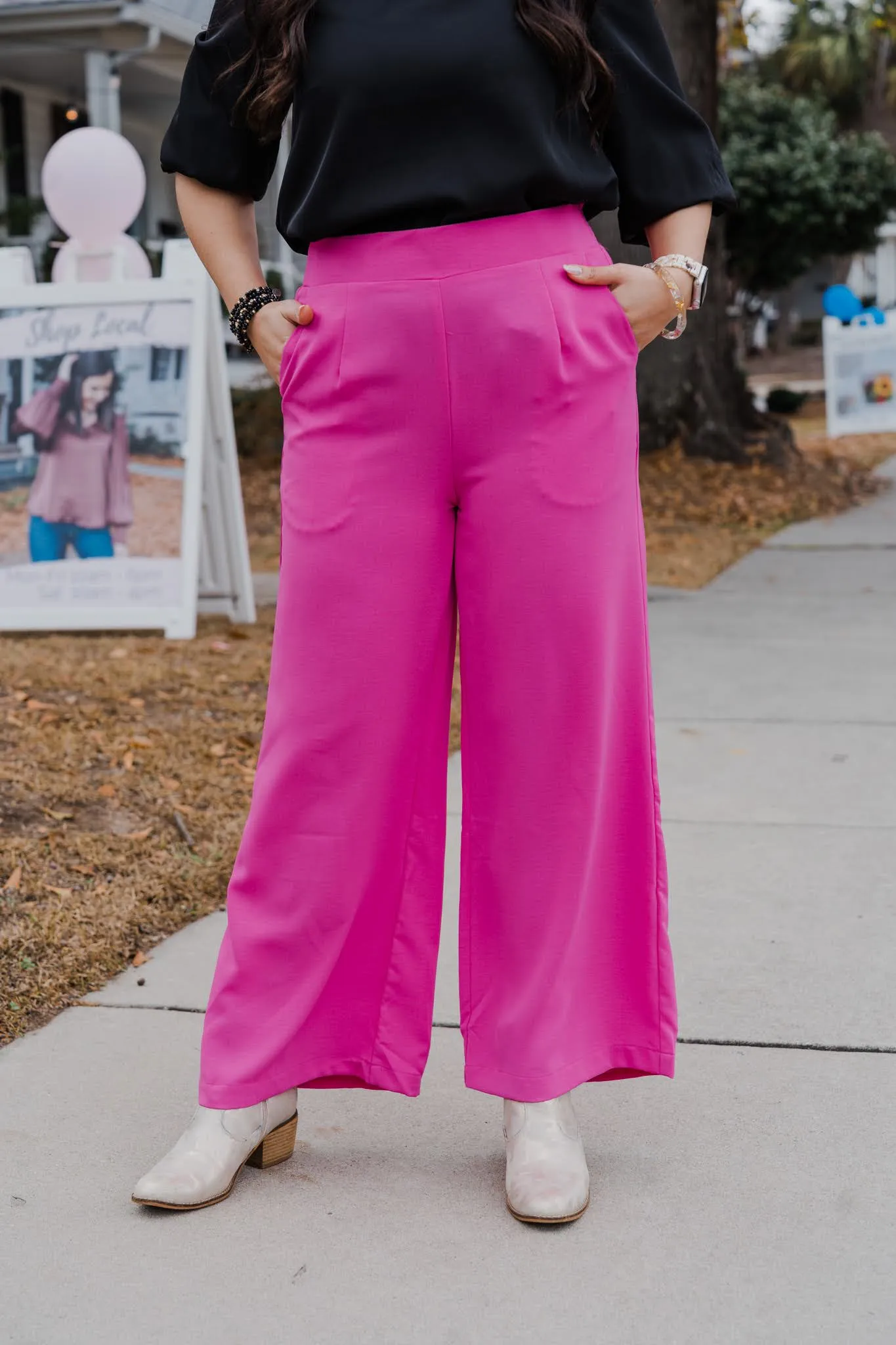 Making Big Plans Flared Leg Pants