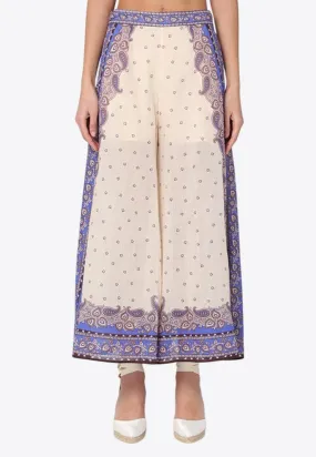 Maxine Wide-Leg Printed Pants