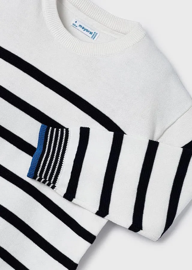 Mayoral 3357 047 - Navy Stripe Jumper