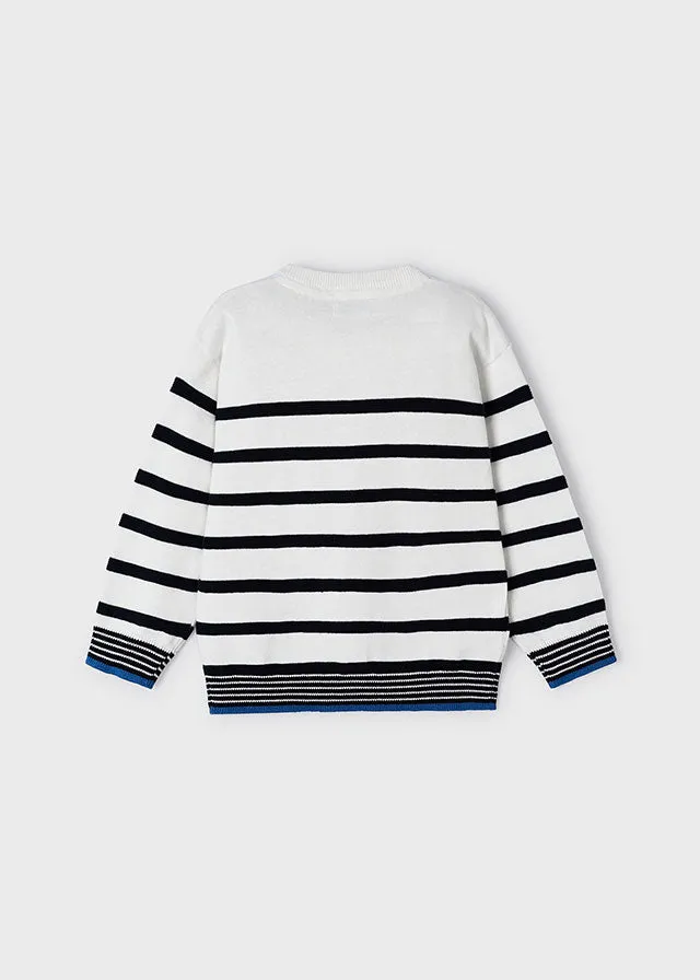 Mayoral 3357 047 - Navy Stripe Jumper