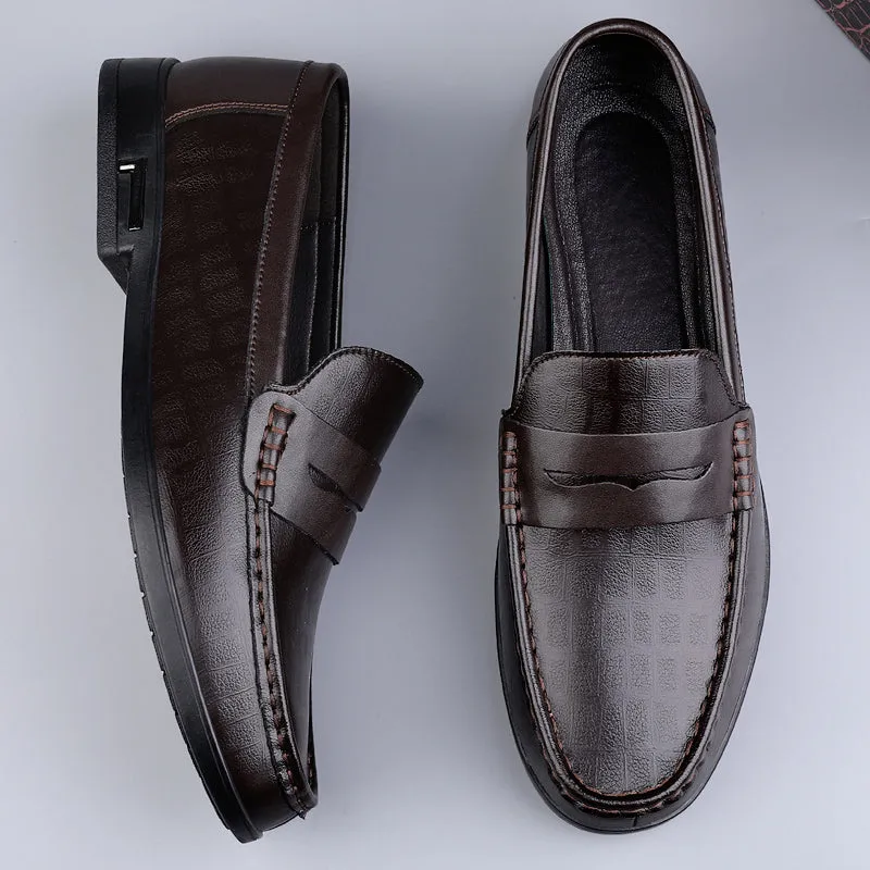 Men's Casual Genuine Leather Breathable Loafers