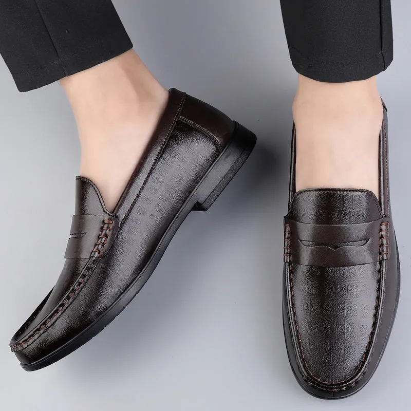 Men's Casual Genuine Leather Breathable Loafers