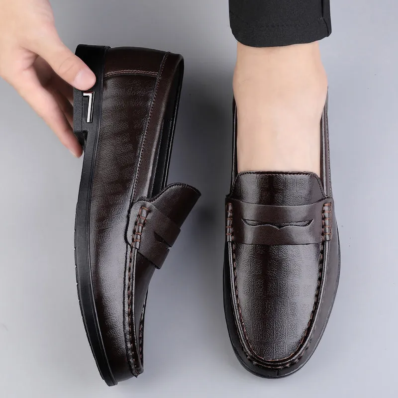 Men's Casual Genuine Leather Breathable Loafers