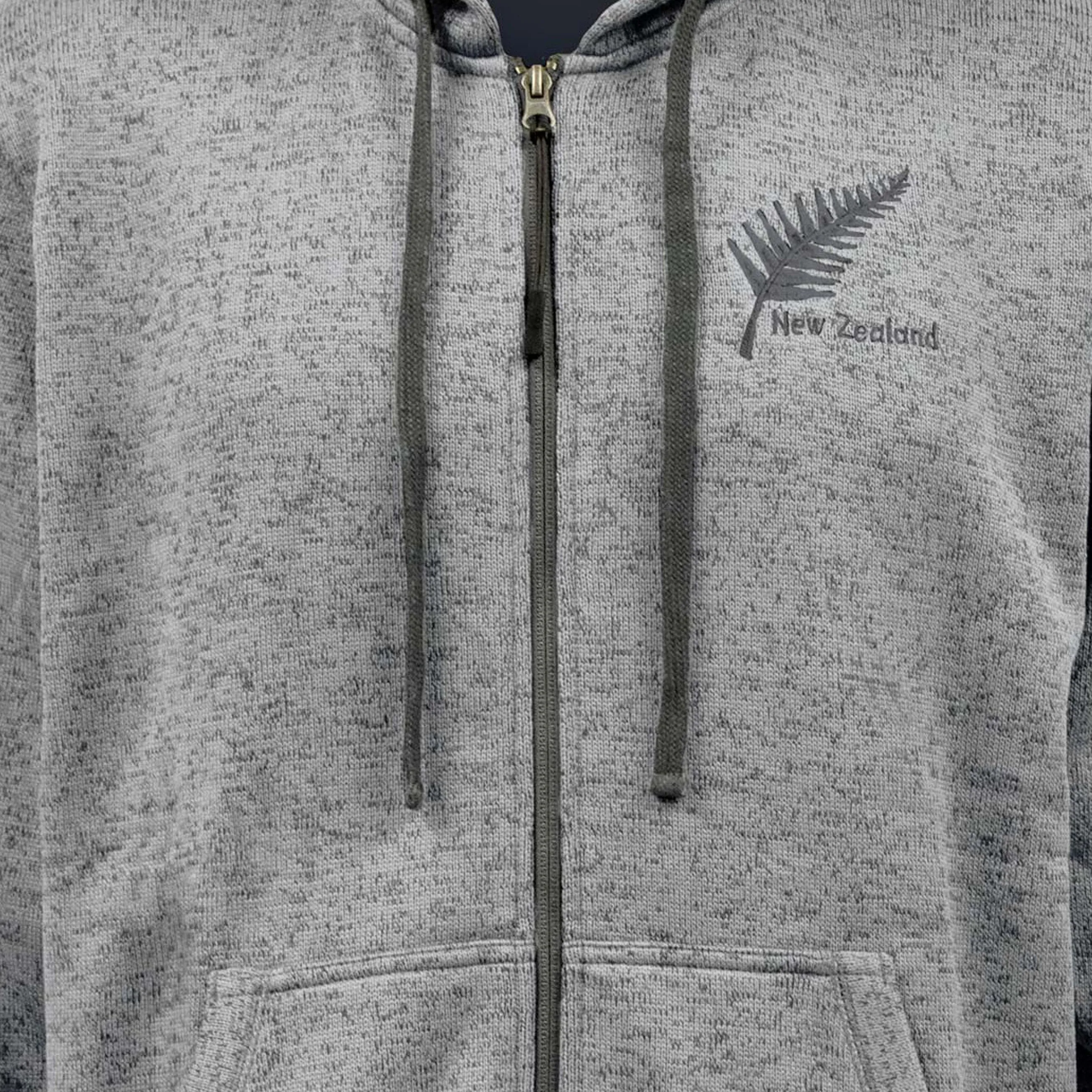 Mens New Zealand Hoodie - Silver Fern