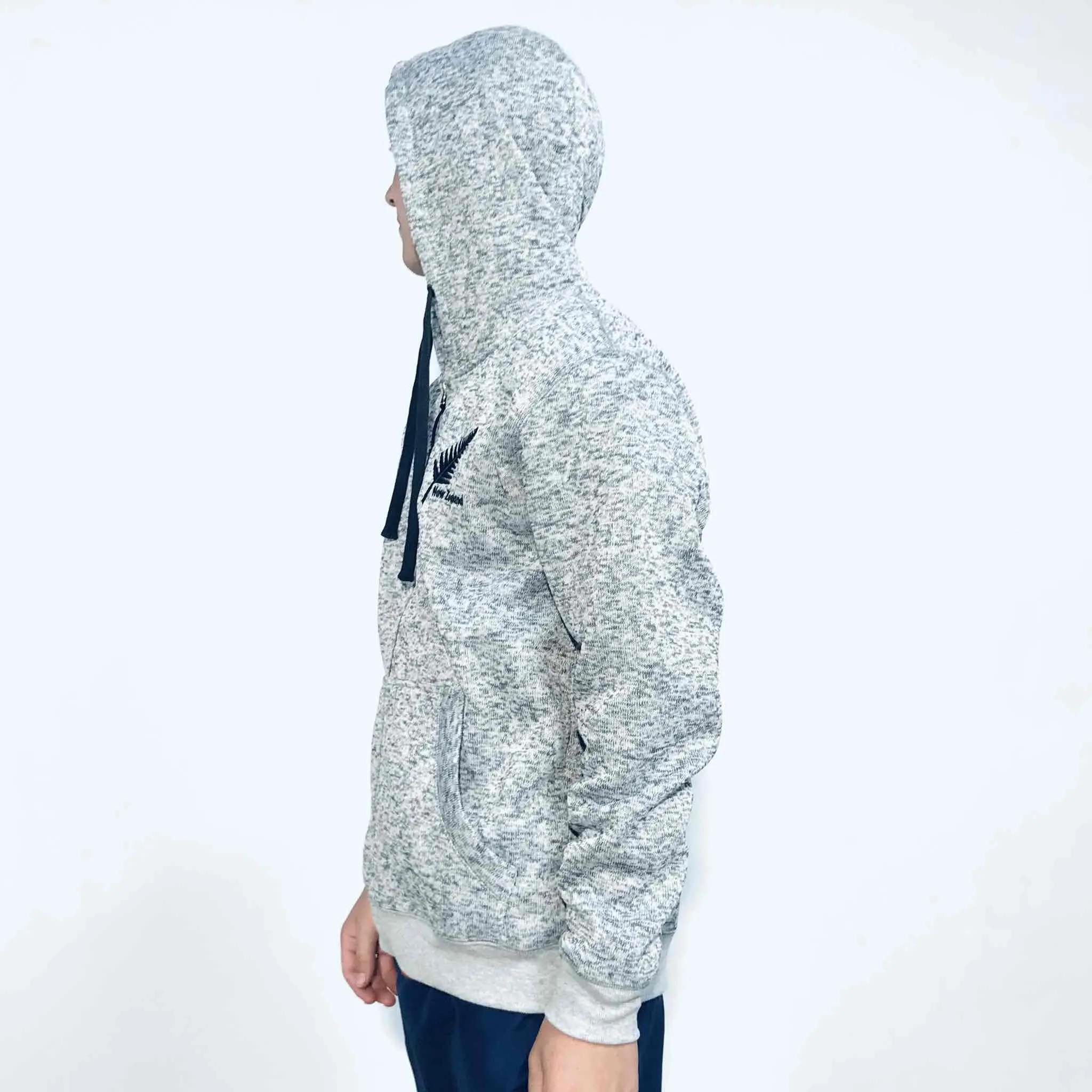 Mens New Zealand Hoodie - Silver Fern