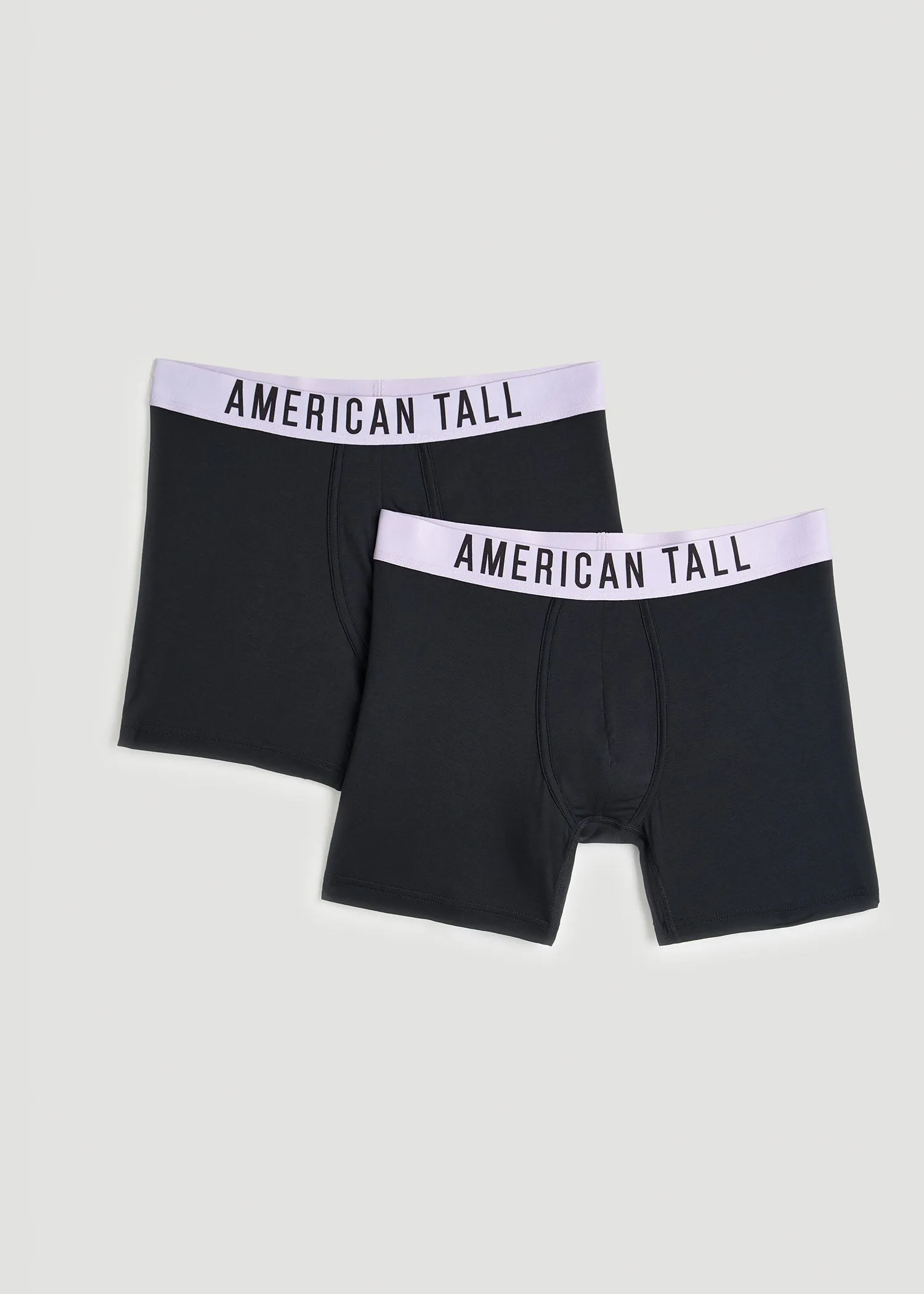 Men's Tall Original Boxer Briefs in Black | 2-Pack