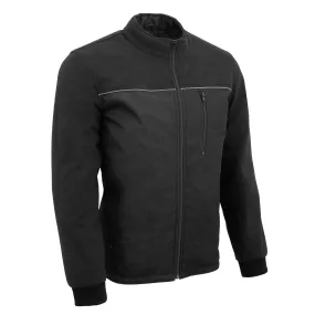 Mens Textile & Fleece Combo jacket w/ Reflective Detailing