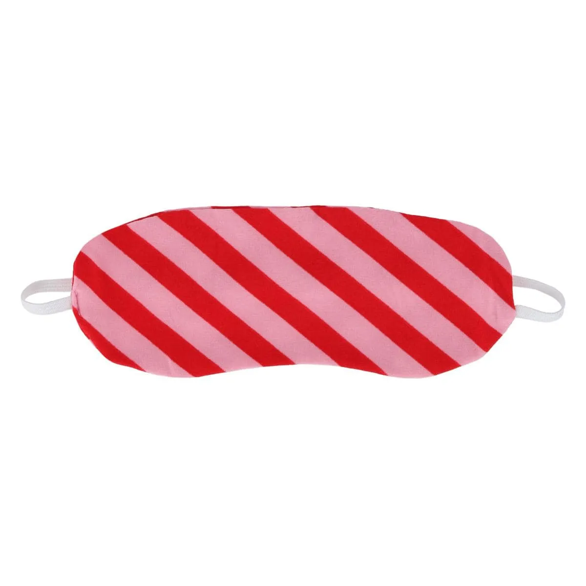 Mentally Exhausted Women's Candy Cane Stripe Pajama Set with Eye Mask