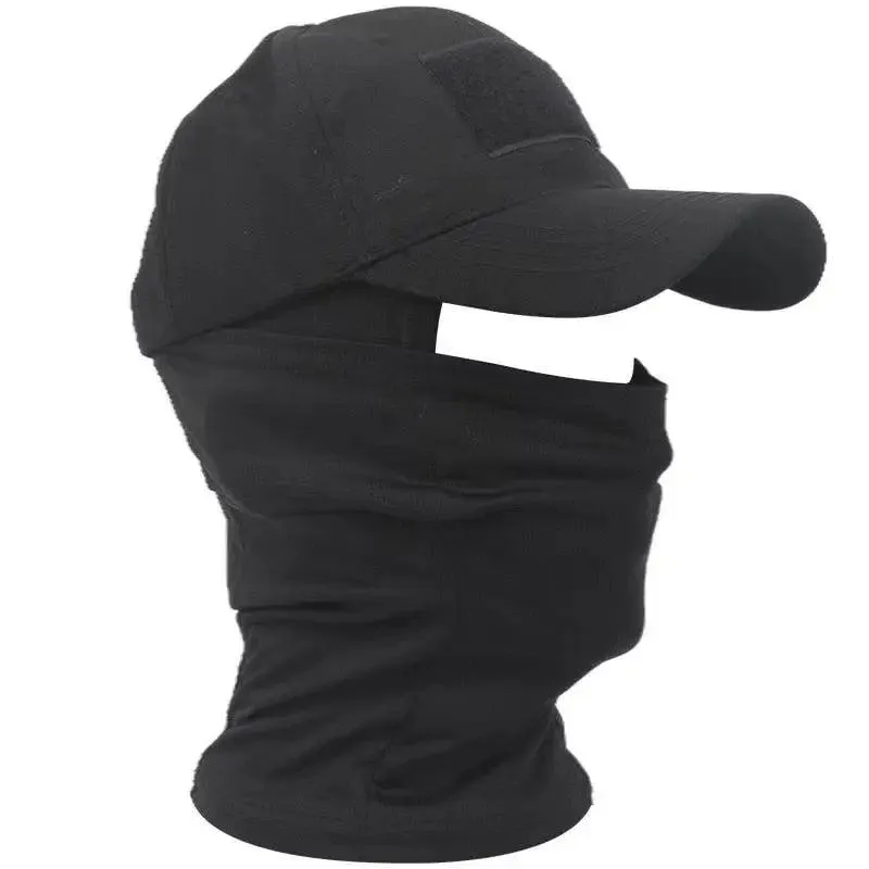 Military Hood Tactical Army Baseball Caps for Men Women Summer Snapback Sun Hats Outdoor Camouflage Balaclava Half Ski Mask