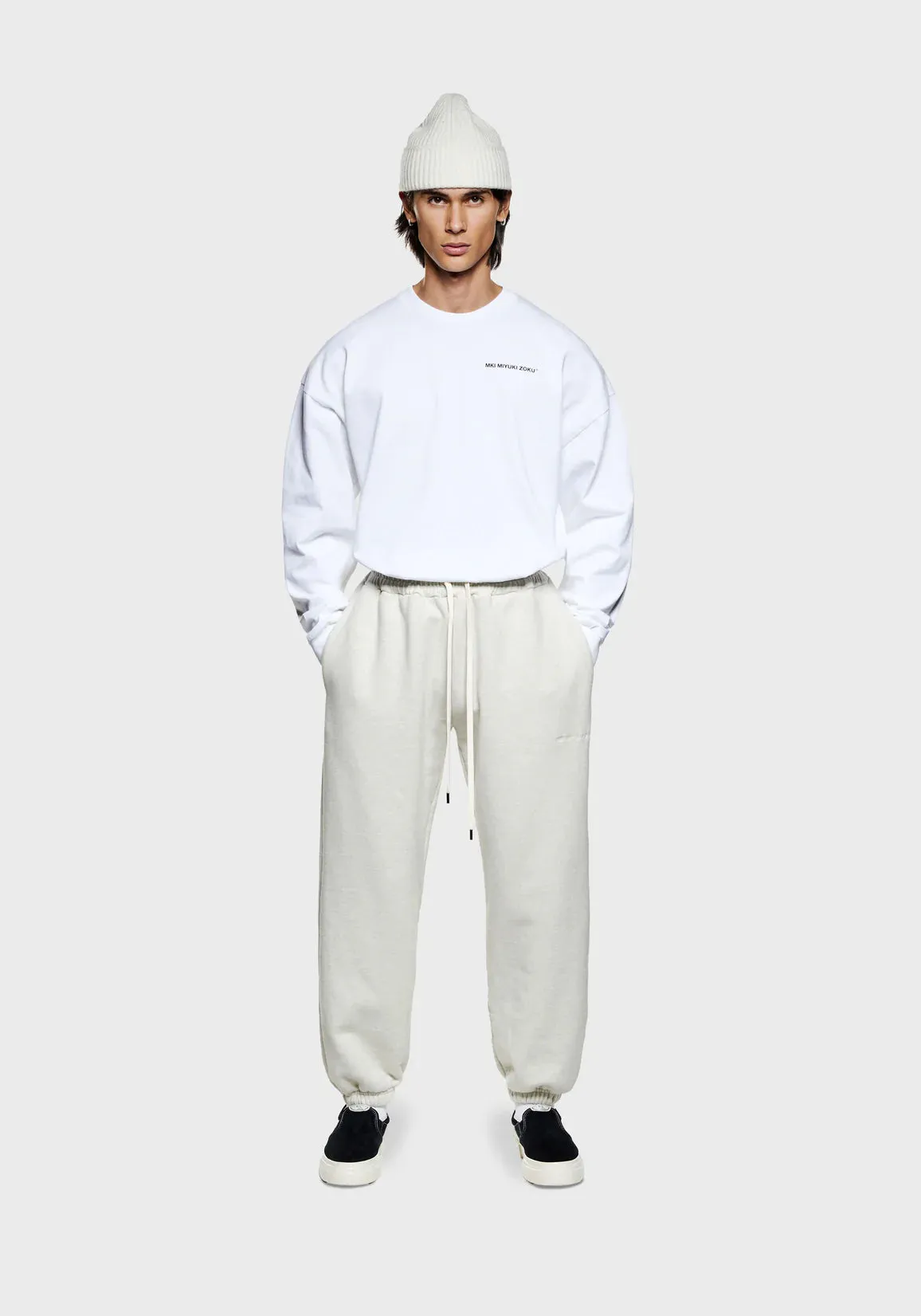MKI MIYUKI ZOKU 800 GSM Superweight Cuffed Joggers Oatmeal