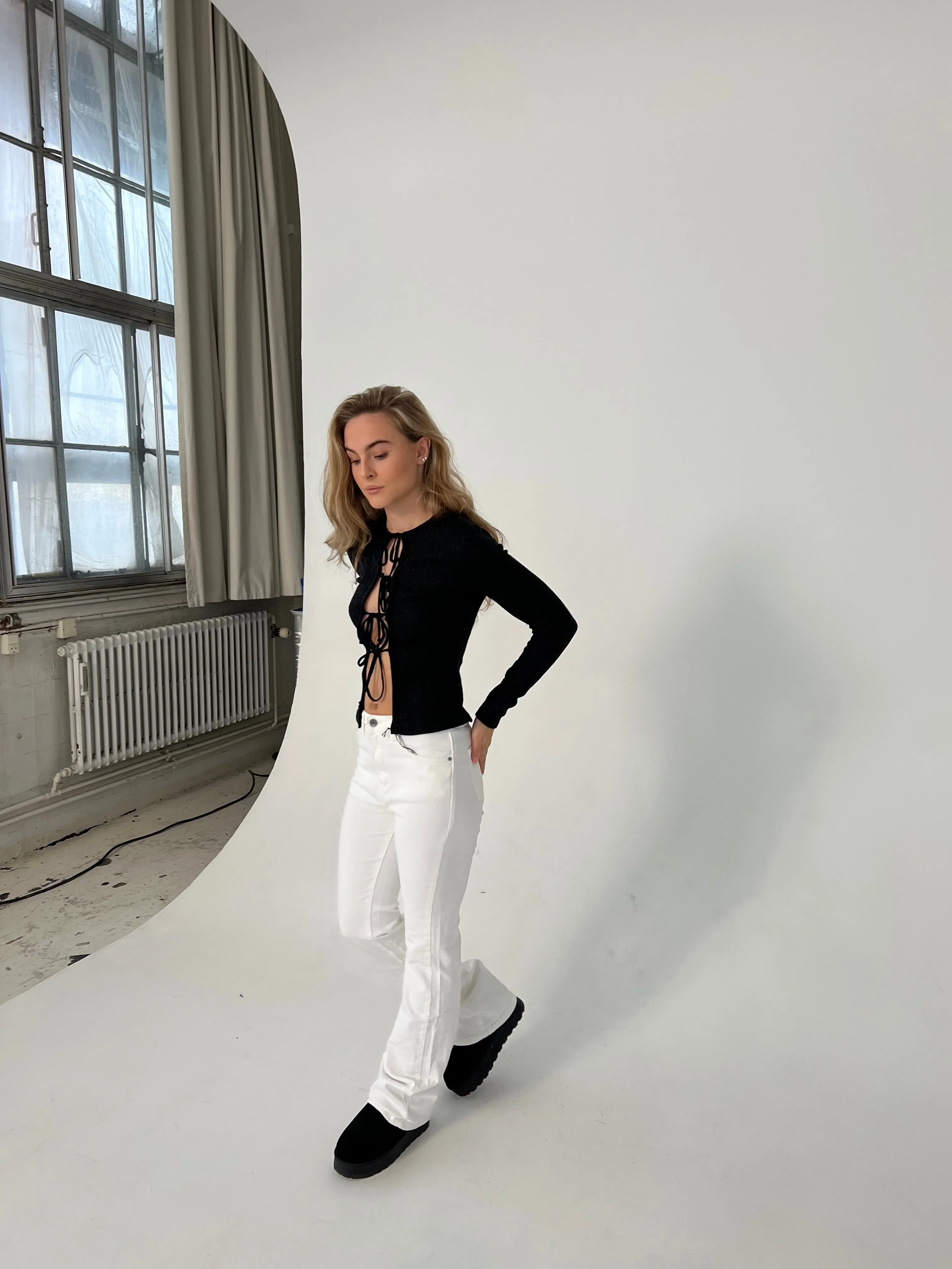 Morina bootcut jeans - White