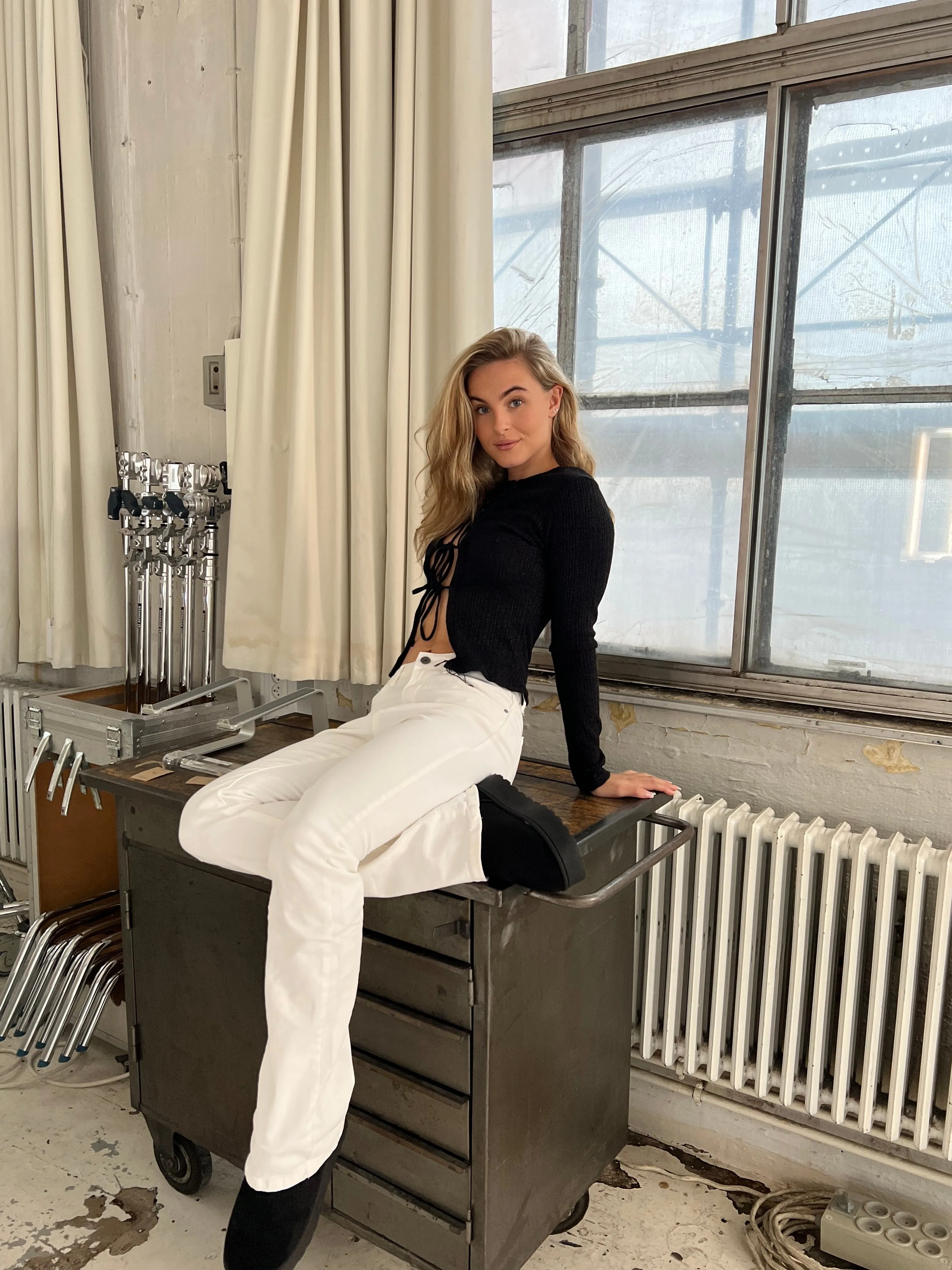 Morina bootcut jeans - White