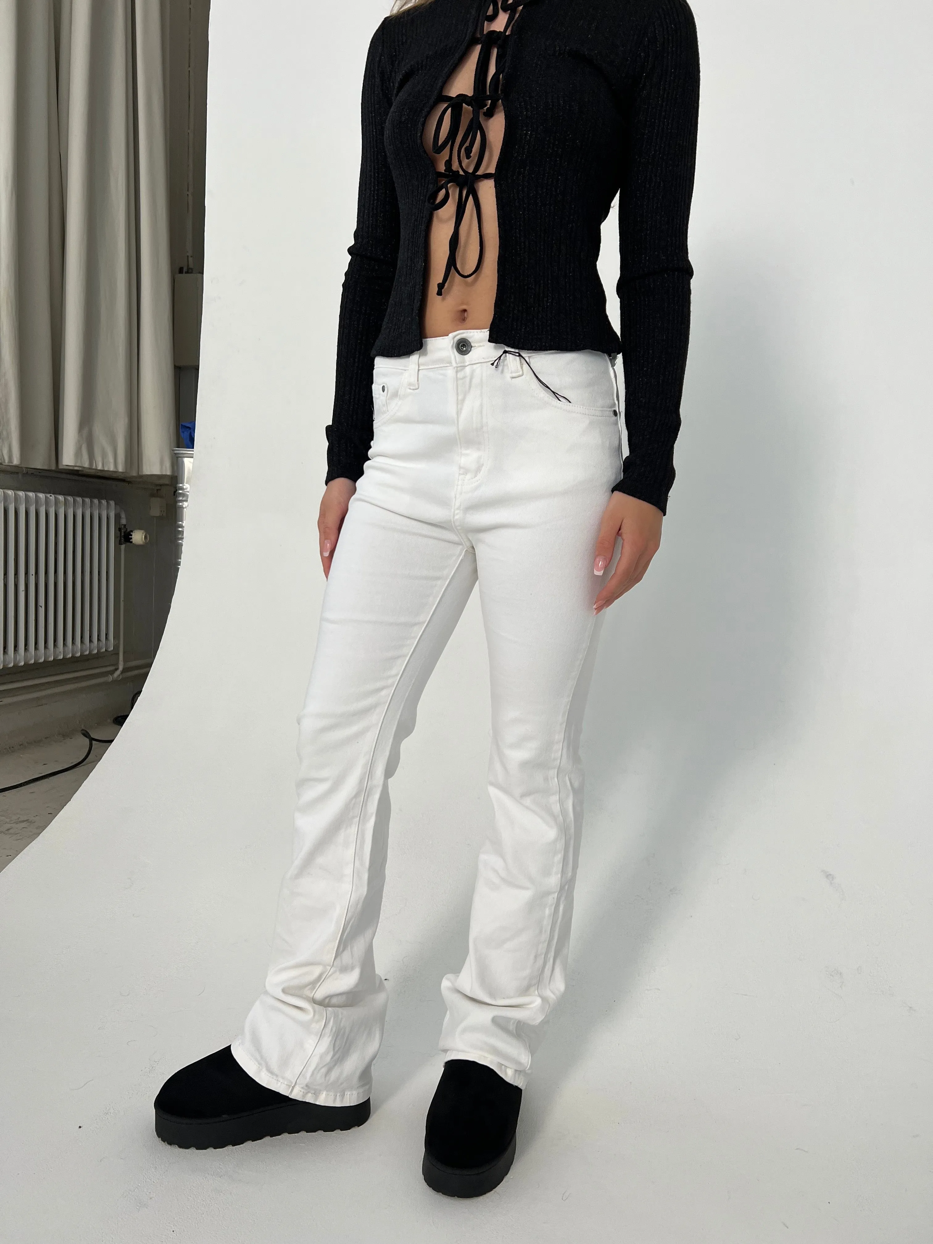 Morina bootcut jeans - White
