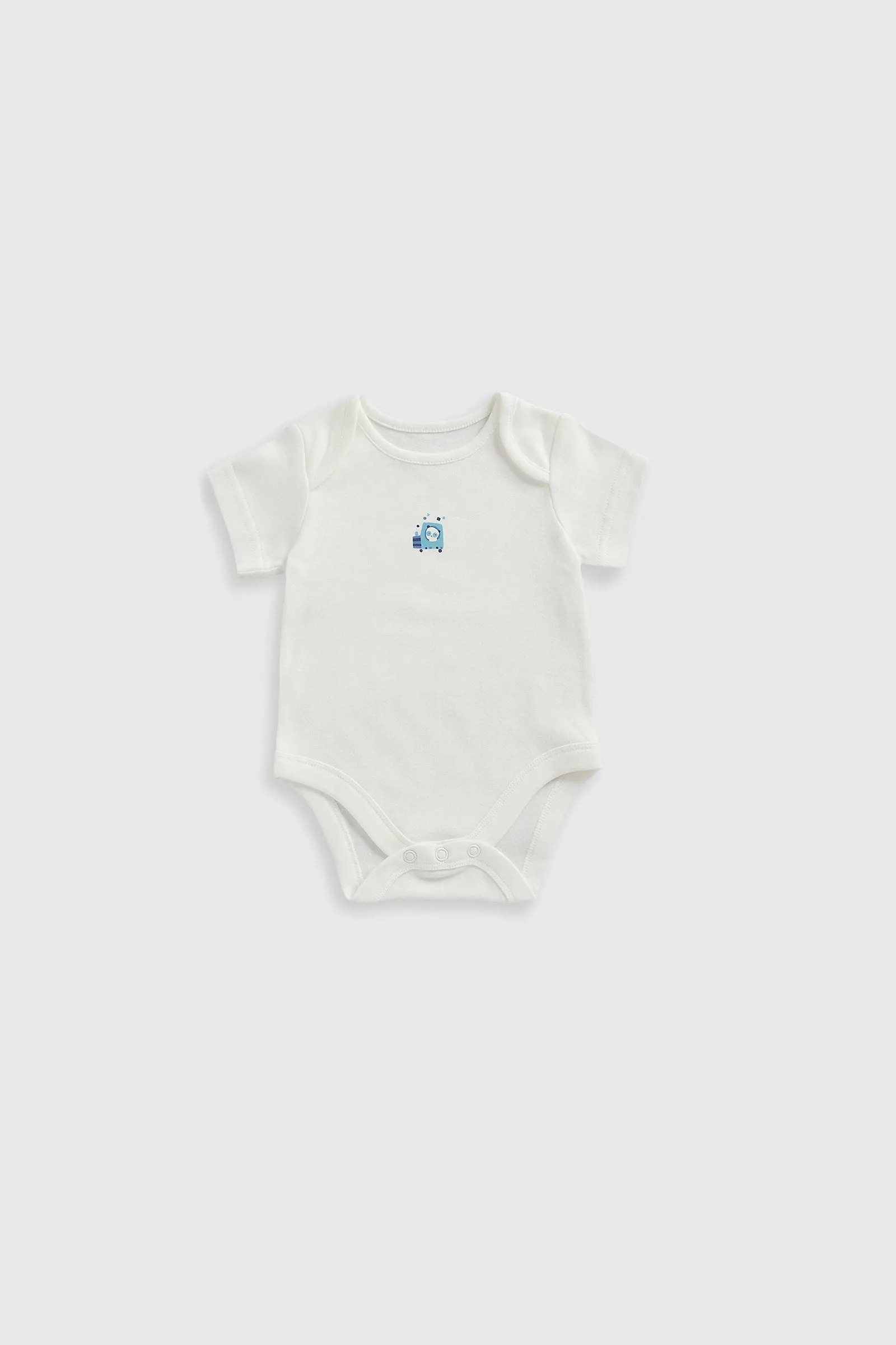 Mothercare Animal Transport Short-Sleeved Bodysuits - 5 Pack
