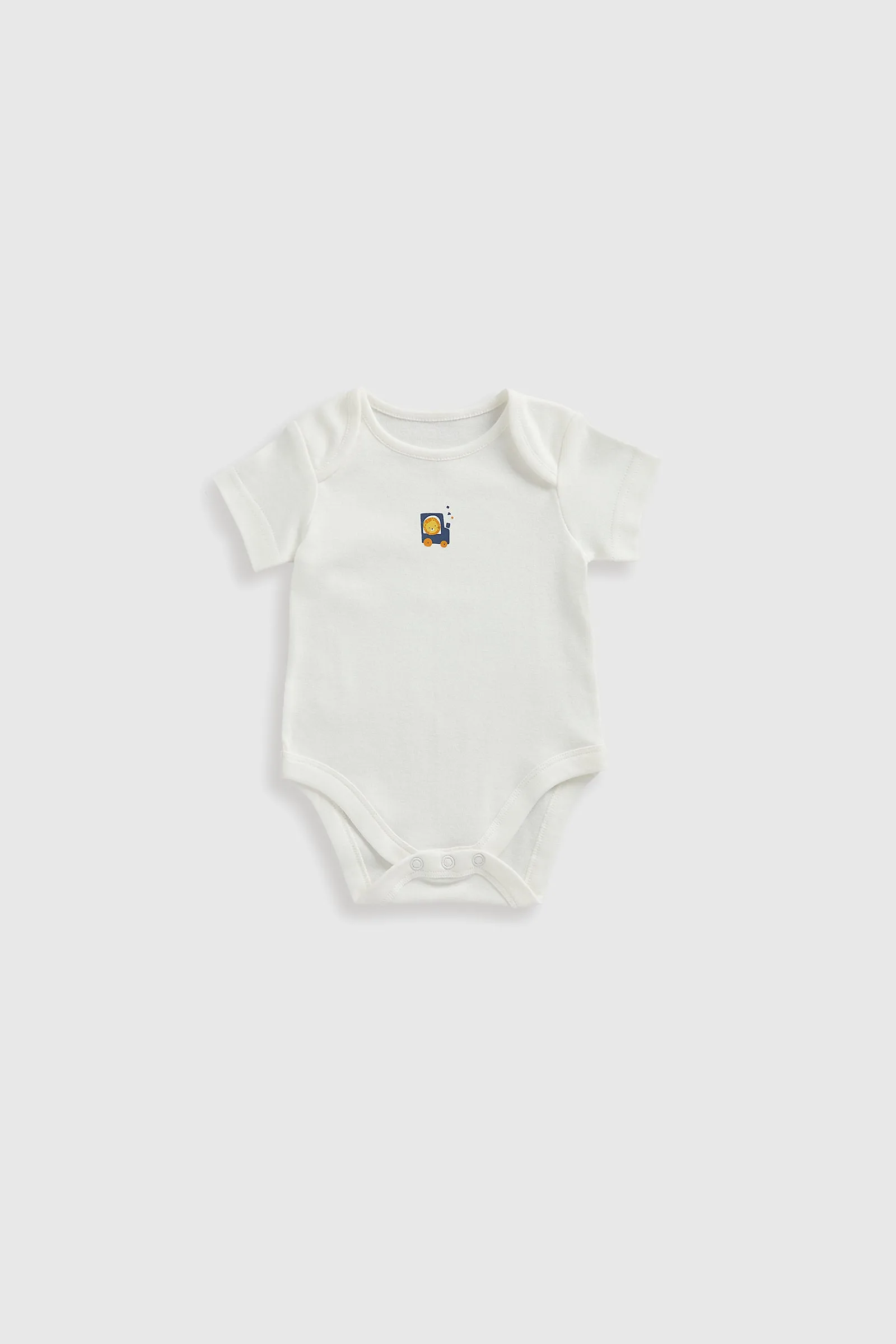 Mothercare Animal Transport Short-Sleeved Bodysuits - 5 Pack