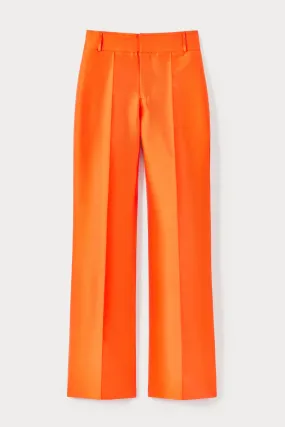 ORANGE Satin Flared Pants
