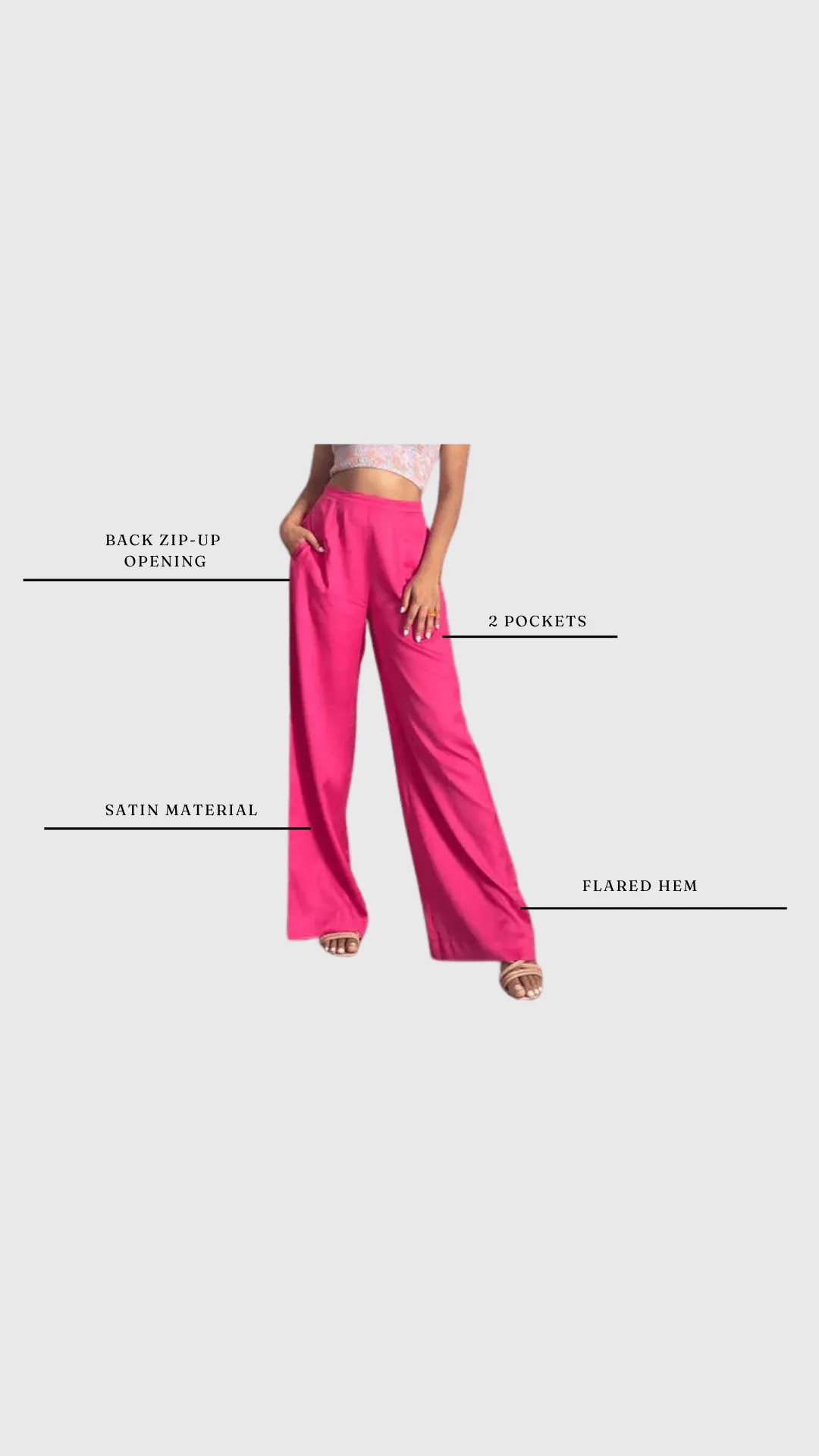 Pink Satin Pants