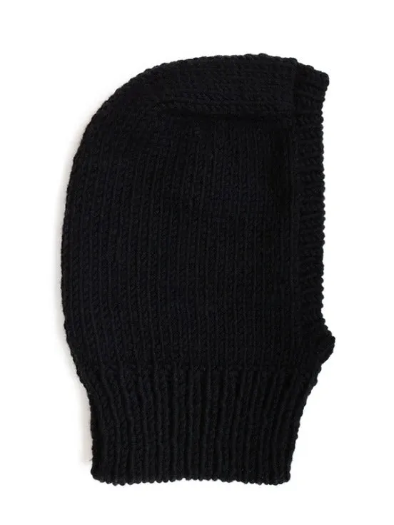 [PLANFOROTHERDAY] SS 25 CROCHET BALACLAVA / BLACK