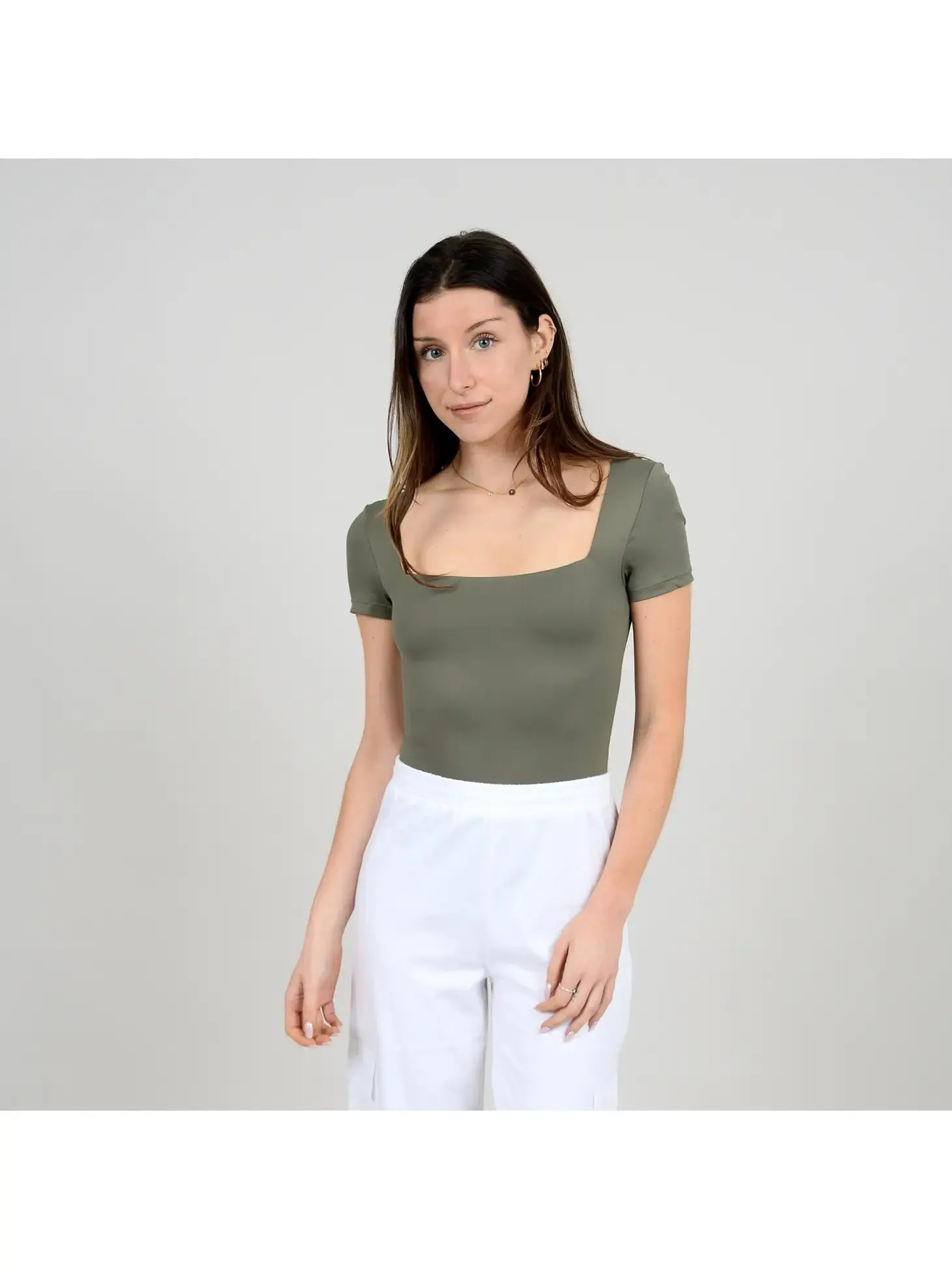 RD Style Second Skin Stacy Square Neck Bodysuit