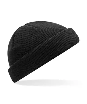 Recycled mini fisherman beanie | Black