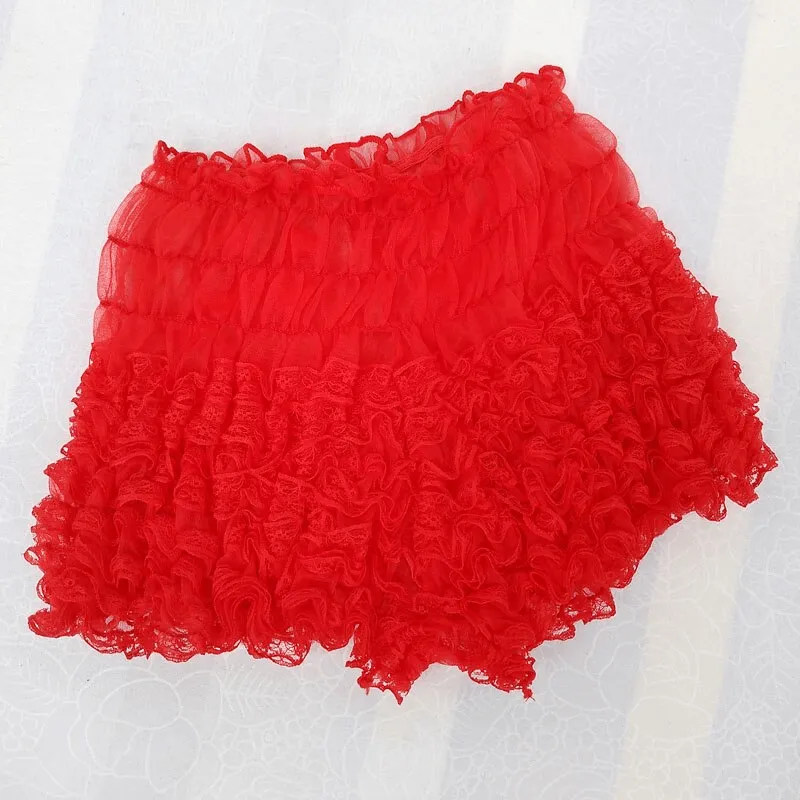 Ruffles Men's See-Through Boxers / Adult Underwear With Bowknot / Erotic Male Shorts