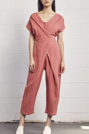Rujuta Sheth Wrap Jumpsuit in Peony